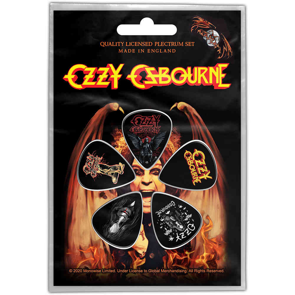 Ozzy Osbourne - Ordinary Man Plectrum - Set van 5 - Multicolours